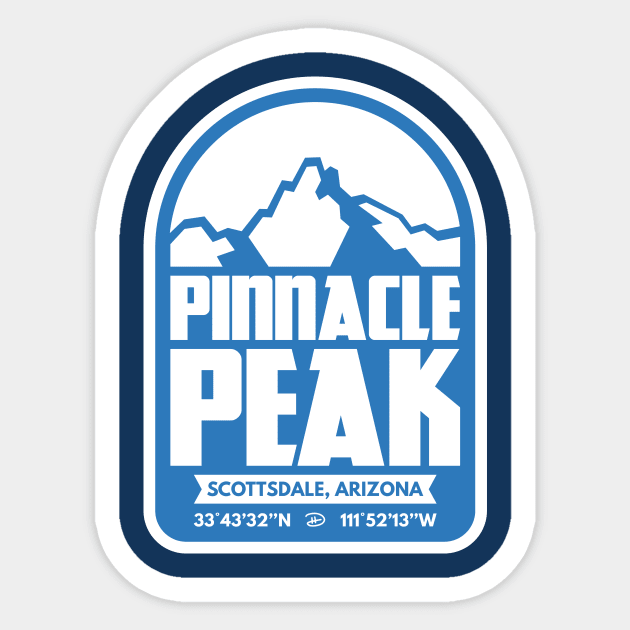 Pinnacle Peak (Agua) Sticker by dhartist